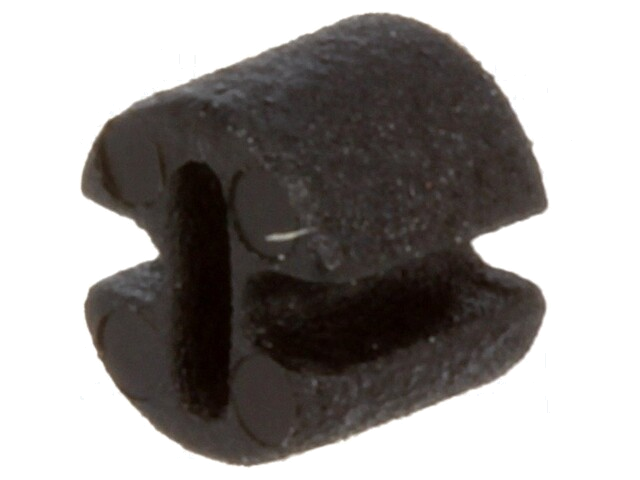 Afstandbus; LED; Øext: 4,5mm; ØLED: 3mm; L: 3,5mm; zwart; UL94V-2 Afstandbus; LED; Øext: 4,5mm; ØLED: 3mm; L: 3,5mm; zwart; UL94V-2